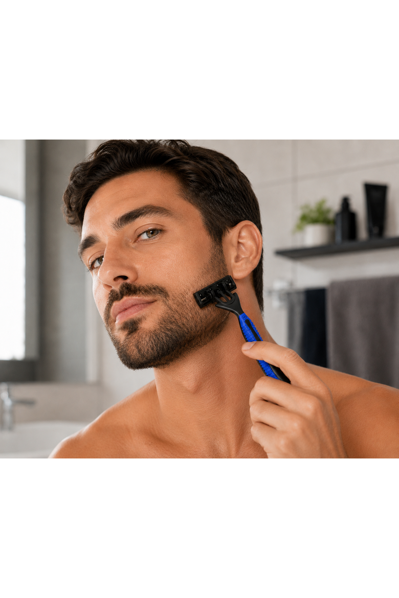 Mario Lopez 6 Disposable Razors, Alternate, color, Blue