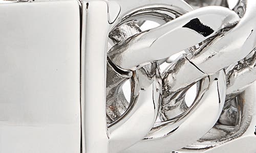 Kenneth Jay Lane Curb Chain Bracelet In White