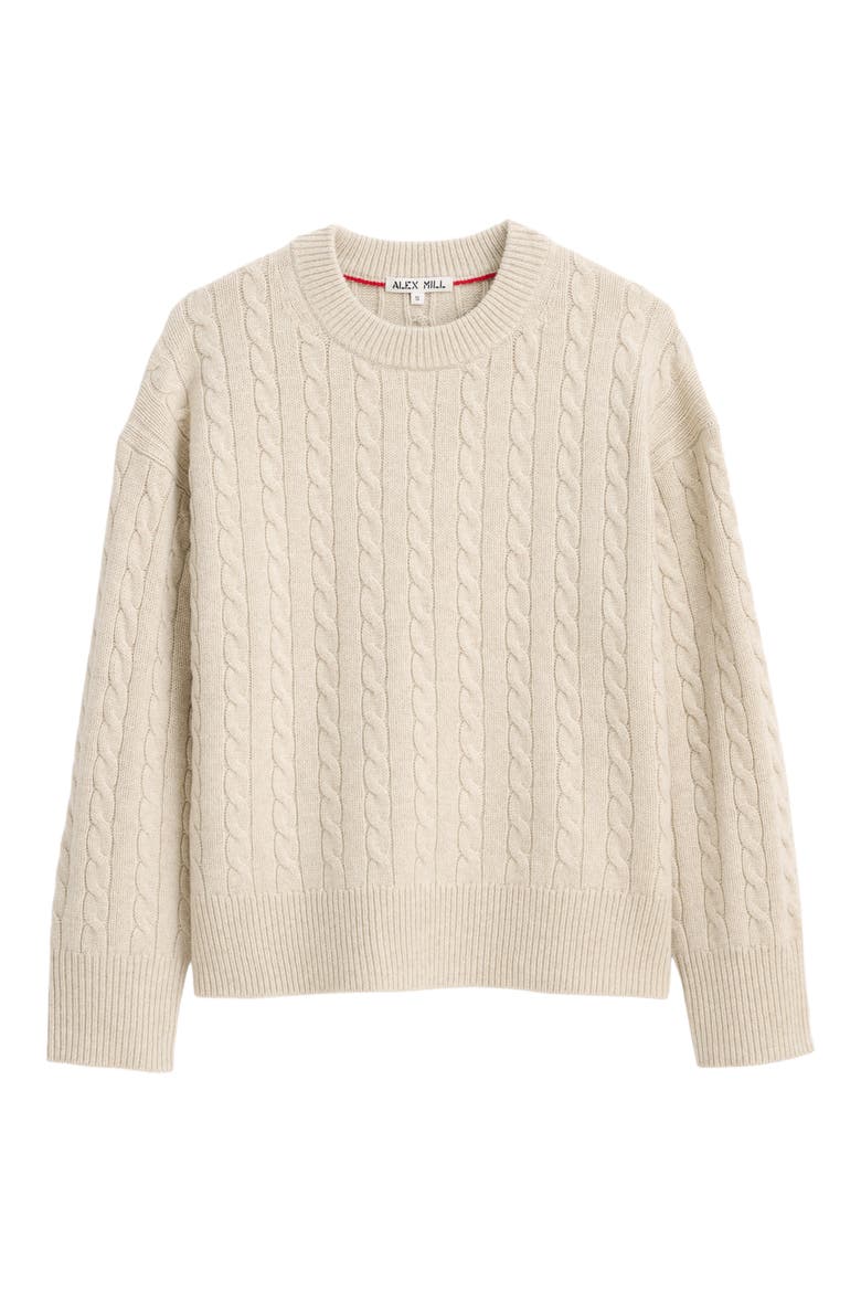 Katherine Cable Sweater, Alternate, color, WISHBONE