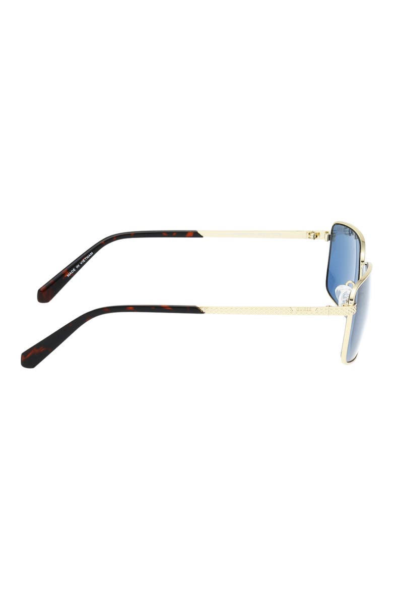 59mm Rectangular Sunglasses, Alternate, color, GOLD / BLUE