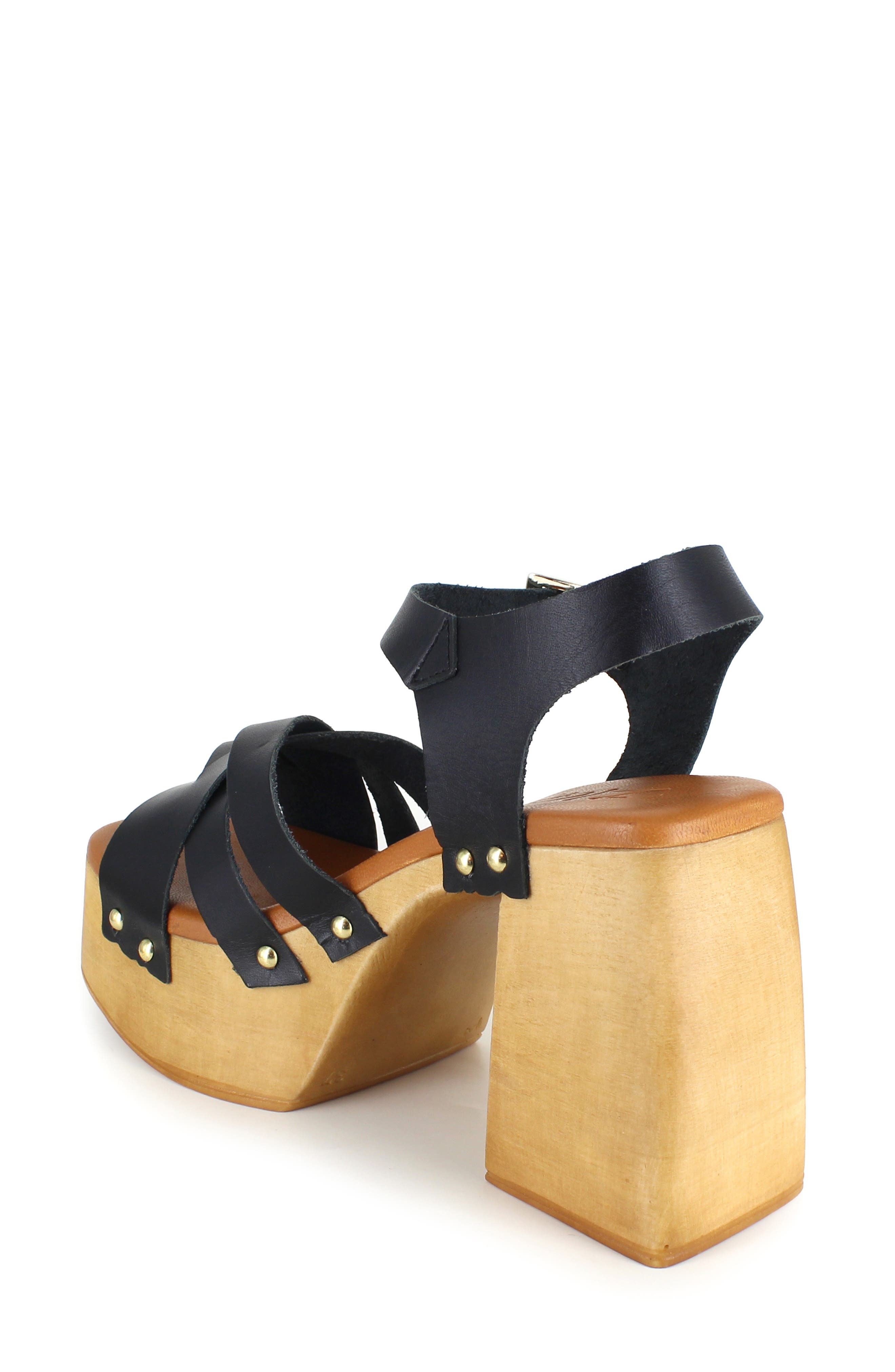ZIGI Marcy Platform Sandal, Alternate, color, Blk Leathe