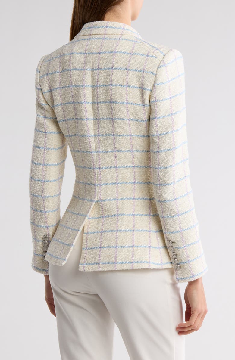 Veronica Beard Miller Windowpane Double Breasted Dickey Jacket, Alternate, color,