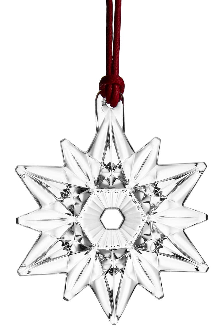 Mini Star Crystal Ornament, Alternate, color, WHITE