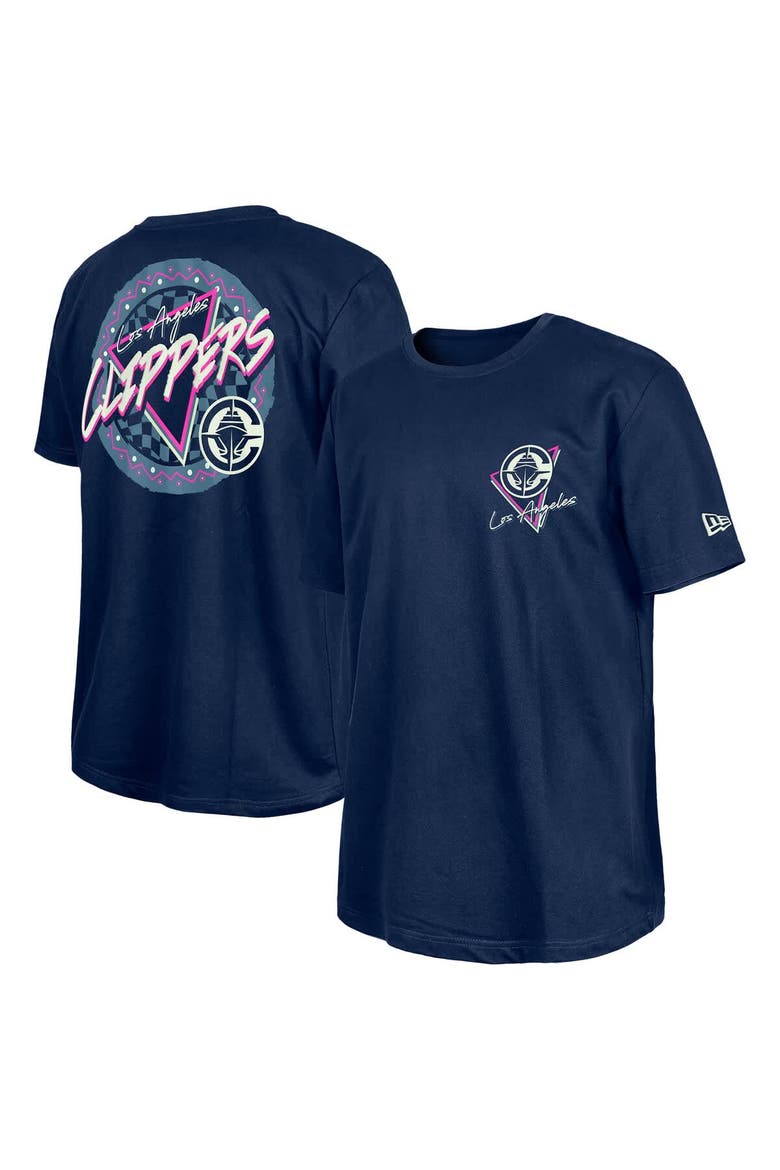 Navy LA Clippers Glow-in-the-Dark T-Shirt, Main, color, Navy