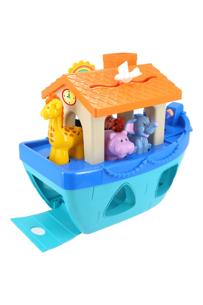 Shape-Sorting Noah's Ark Boat Playset, Alternate, color, Multicolored