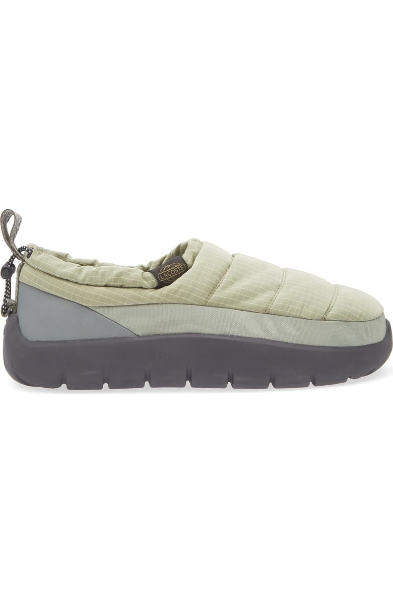 Lacoste Serve 2 Slipper, Alternate, color, Light Green/ Dark Grey
