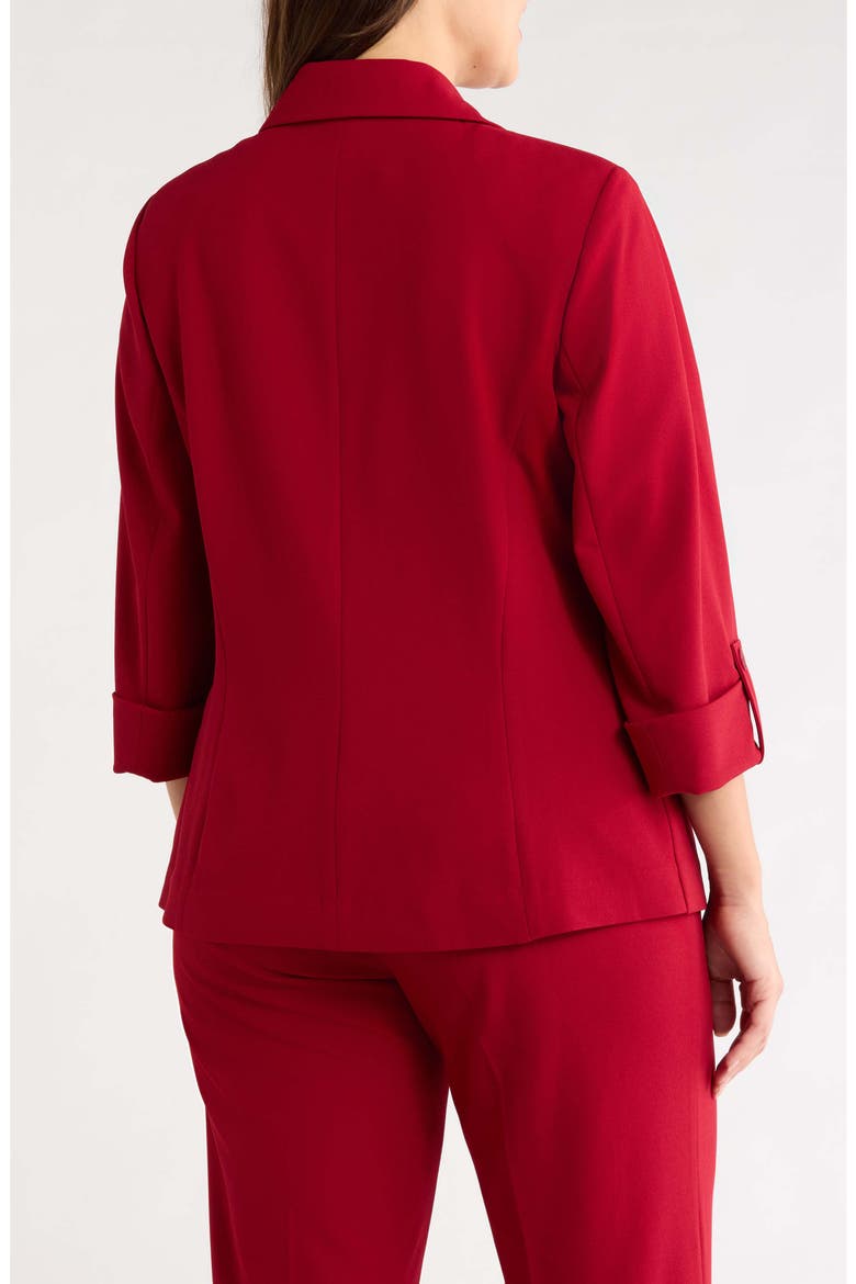 Notch Collar One Button Jacket, Alternate, color, TITIAN RED