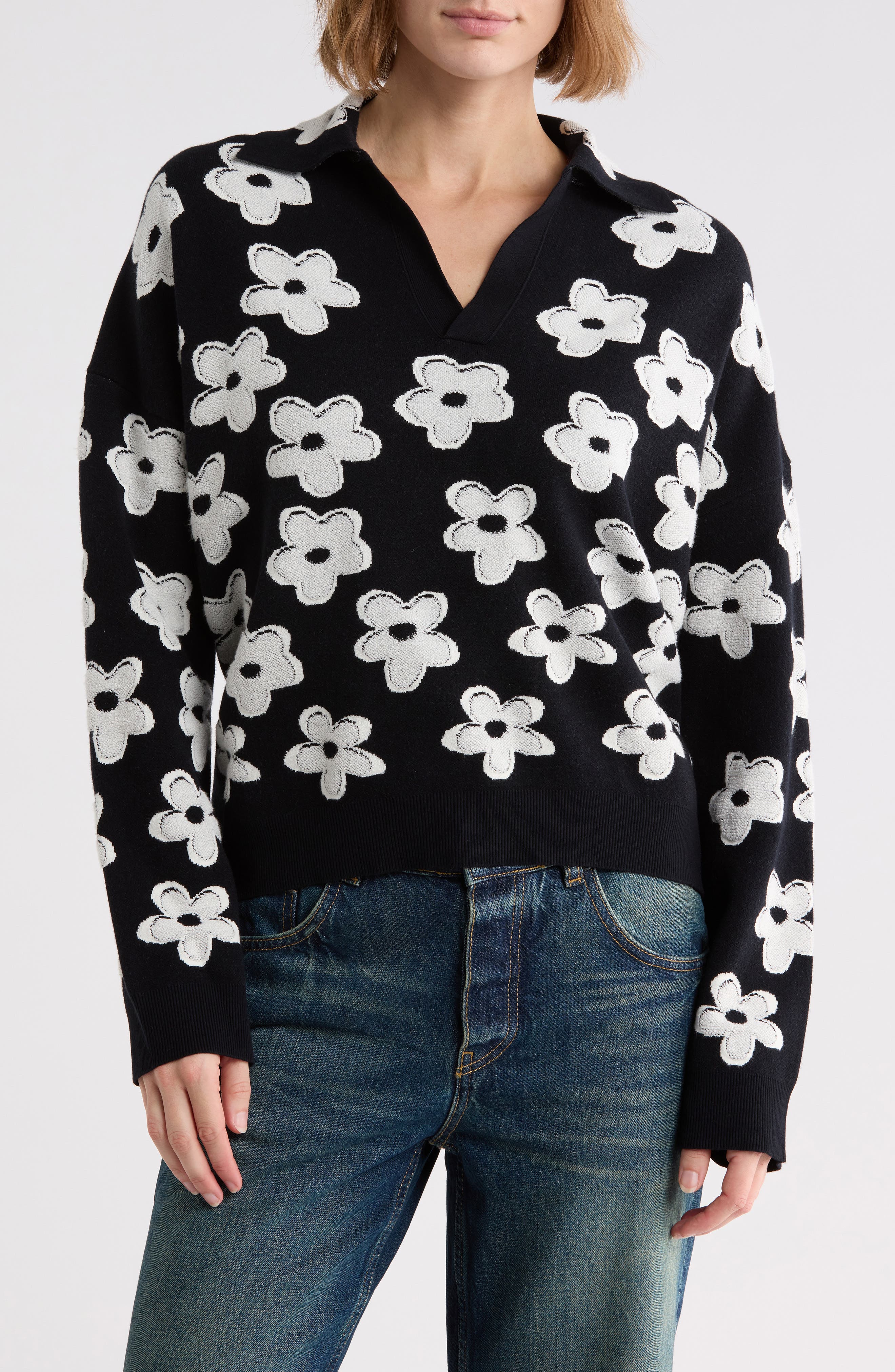 Daisy Jacquard Polo