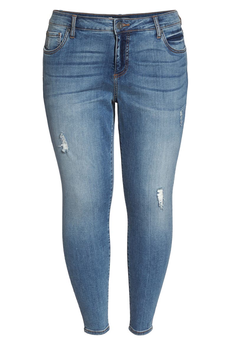 Donna High Waist Ankle Skinny Jeans, Alternate, color, GALVANIZED W/ ME