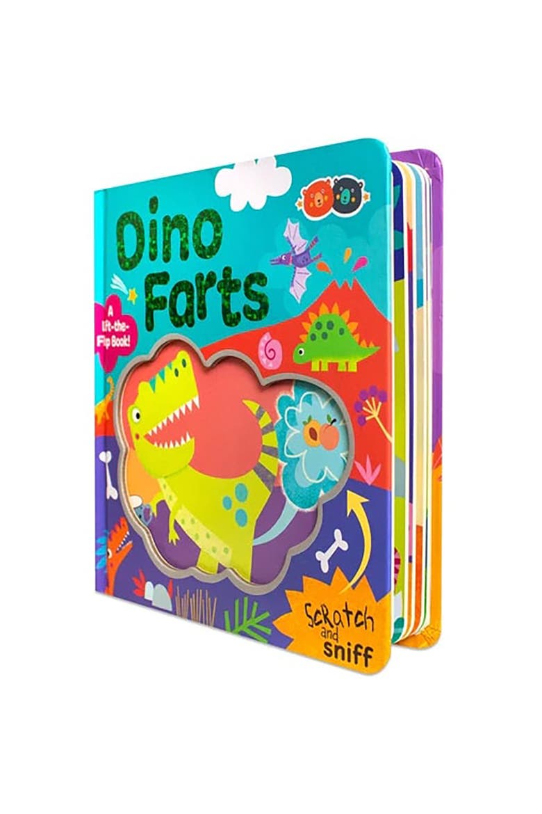 Scratch & Sniff Book, Dino Farts, Age 3+, Alternate, color, Multicolored