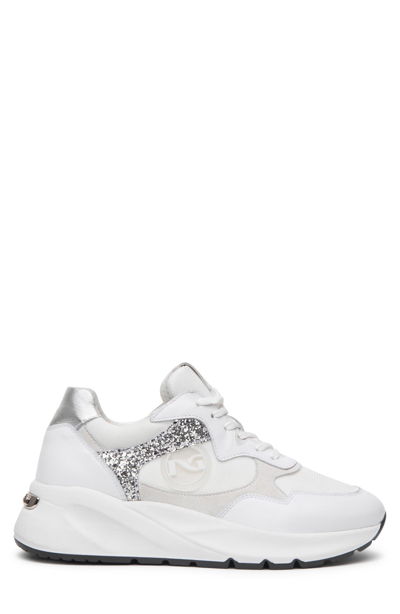 NeroGiardini Mixed Media Sneaker, Alternate, color, 