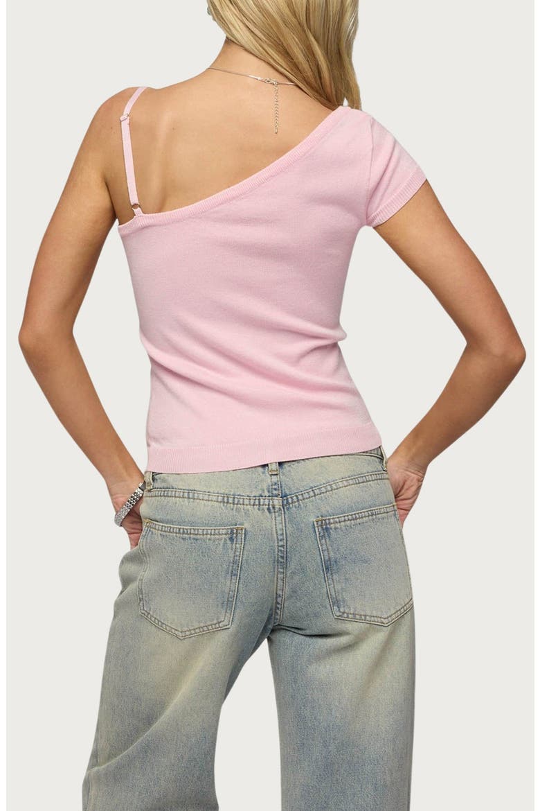 Lorelai Asymmetric Knit Top, Alternate, color, PINK