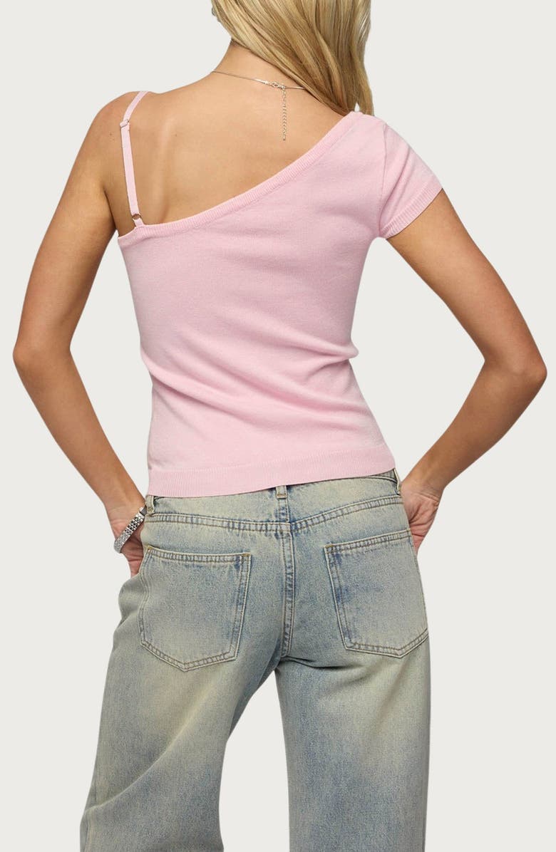 EDIKTED Lorelai Asymmetric Knit Top, Alternate, color, 