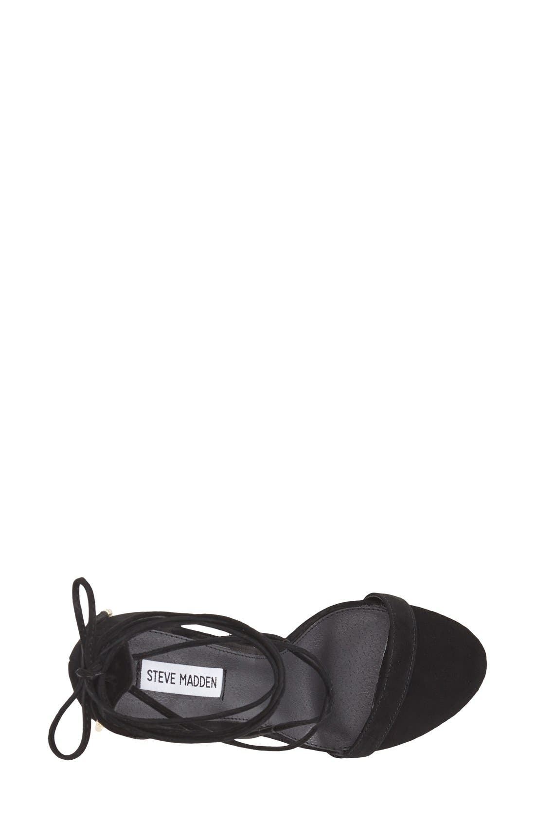 Steve Madden 'Presidnt' Lace-Up Sandal, Alternate, color, 