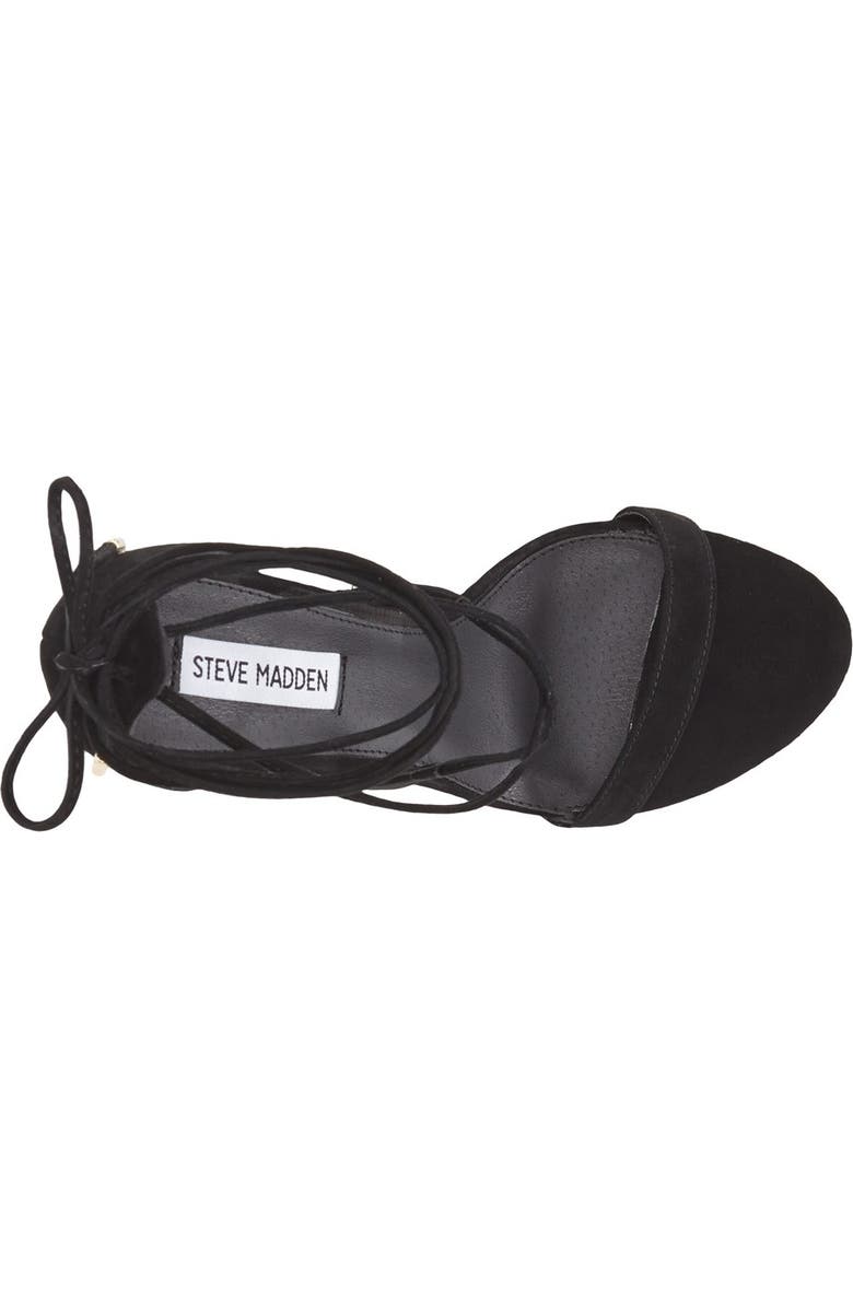 Steve Madden 'Presidnt' Lace-Up Sandal, Alternate, color,