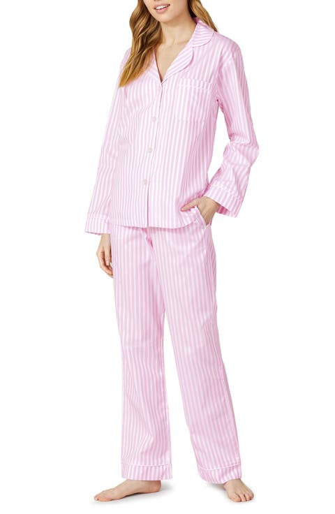 3D Stripe Organic Cotton Sateen Pajamas