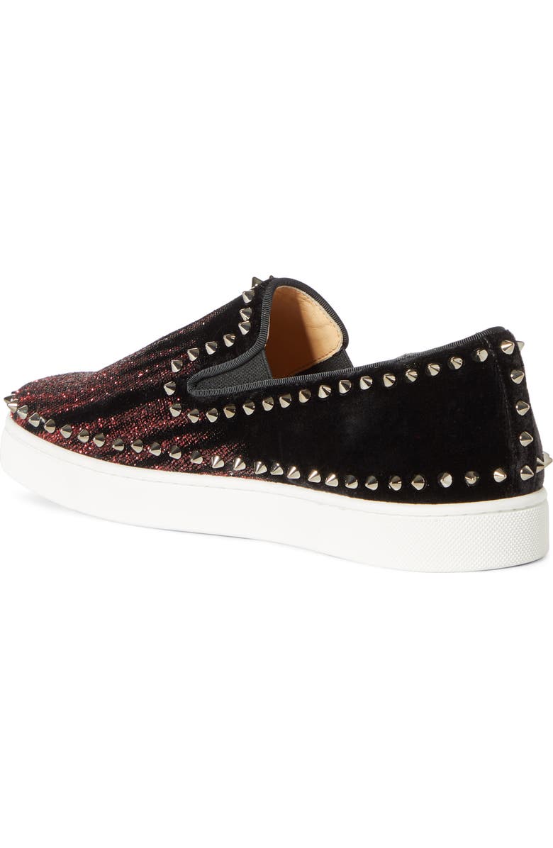 Christian Louboutin Pik Boat Spike Slip-On Sneaker, Alternate, color,