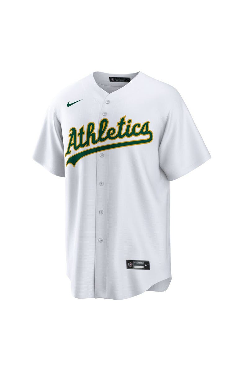 Nike Men's Nike White Oakland Athletics Home Replica Team Jersey, Alternate, color, 