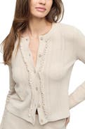 Barefoot Dreams® CozyChic® Ultra Lite® Ruffle Front Pointelle Rib Cardigan