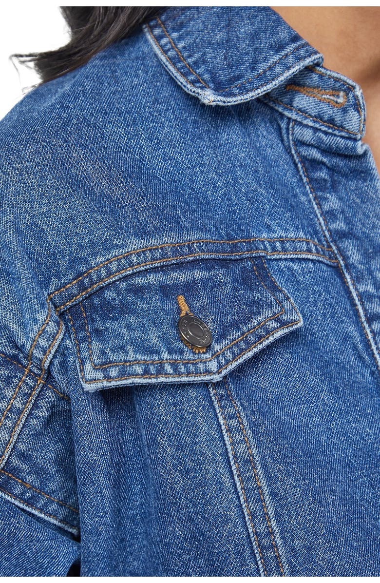 Warehouse Tony Denim Jumpsuit, Alternate, color, Mid Blue