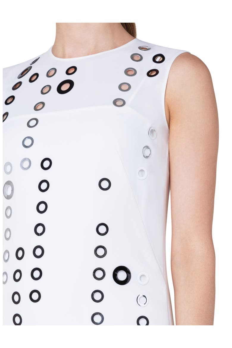 Circle Cutout Midi Dress, Alternate, color, CREAM-SILVER