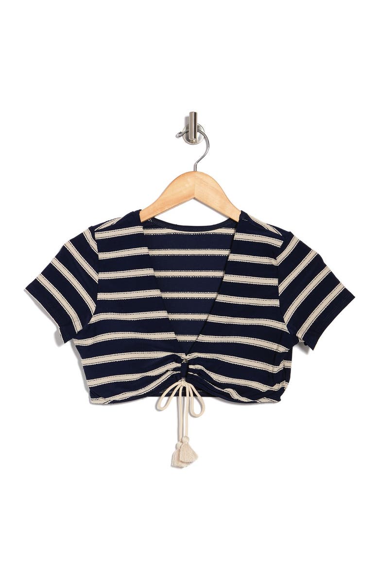 Robin Piccone Abi Tie Front Bikini Top, Alternate, color,