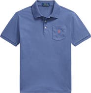 Polo Ralph Lauren Kids' Solid Cotton Jersey Pocket Polo