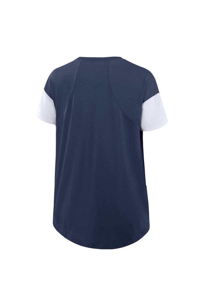 Women's Nike Navy New York Yankees Flowy Fashion T-Shirt, Alternate, color, Navy