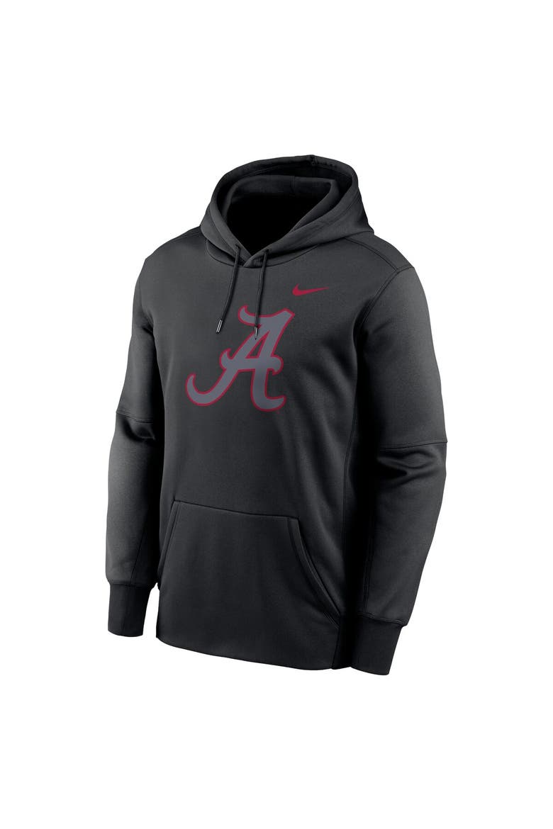 Men's Nike Black Alabama Crimson Tide Color Pop Performance Fleece Pullover Hoodie, Alternate, color, Black
