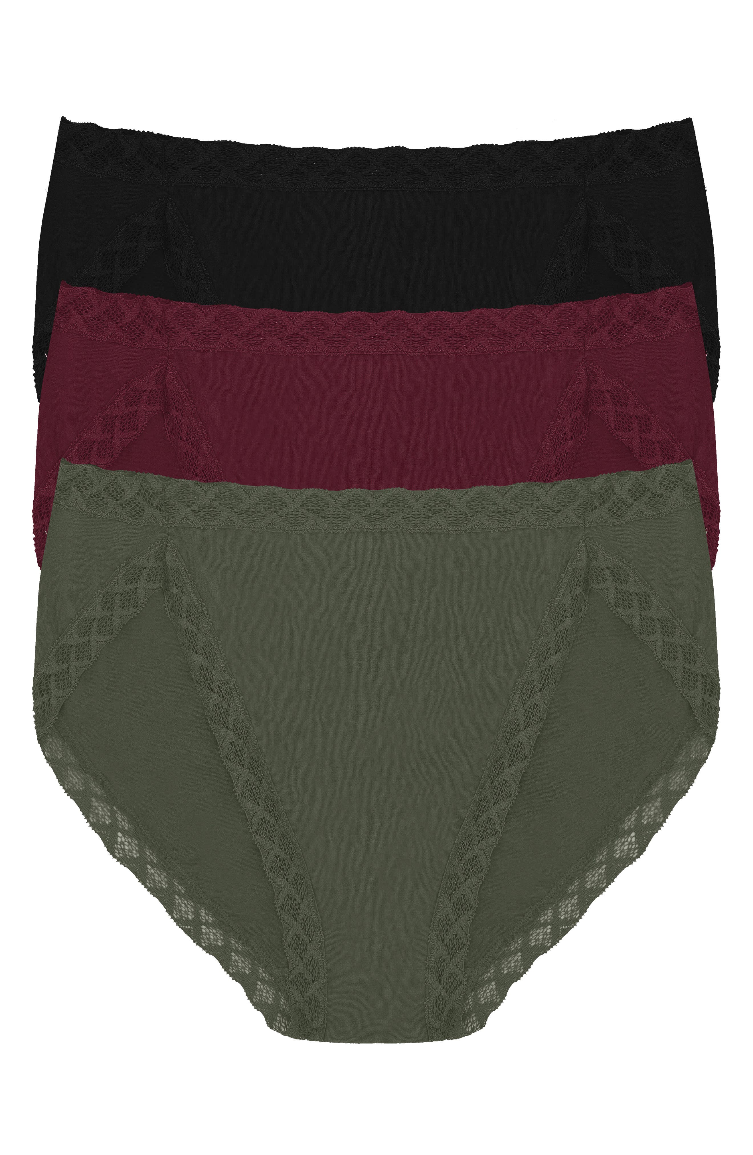 Natori Bliss 3-Pack French Cut Briefs