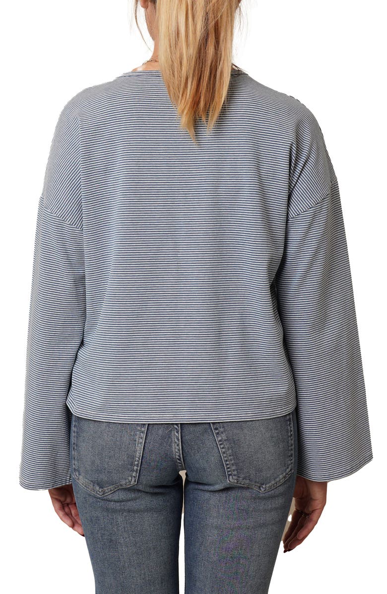 CYRUS Crewneck Drop Shoulder Top, Alternate, color, Light Denim