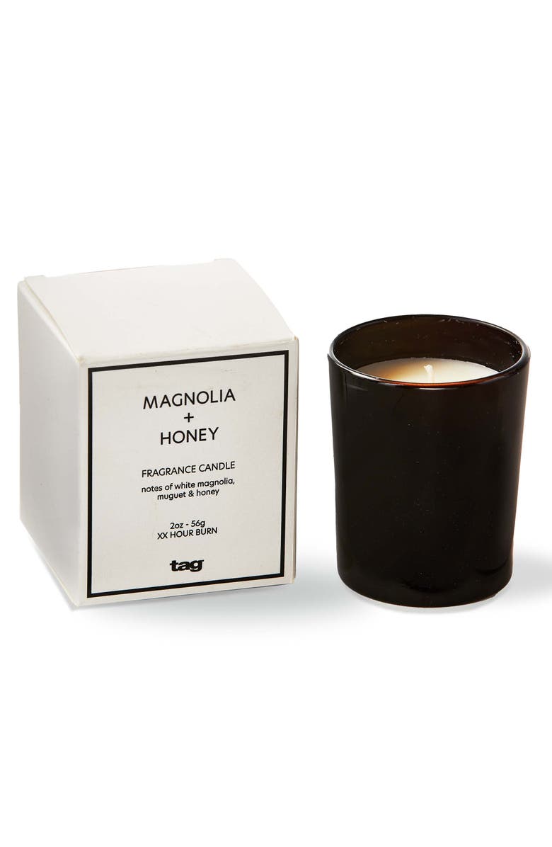 tag Magnolia and Honey Scented Votive Candle Black Everyday Use, Main, color, Black