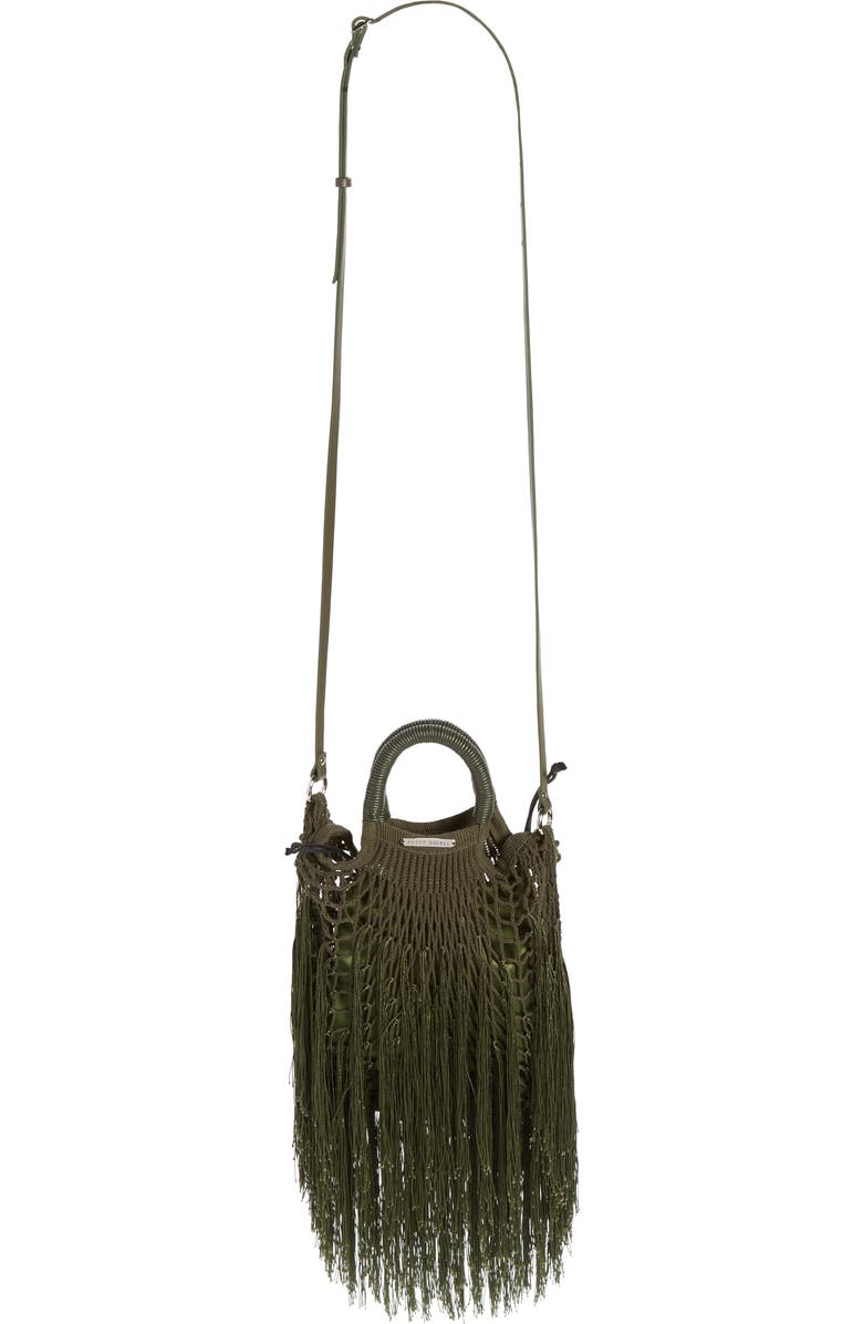 Petit Kouraj Mini Fringe Top Handle Bag, Alternate, color,