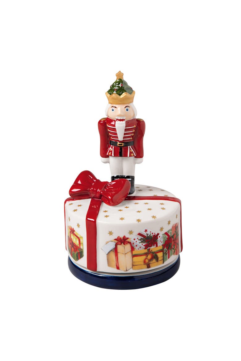 Nostalgic Melody Turning Nutcracker Figurine, Main, color, Multi