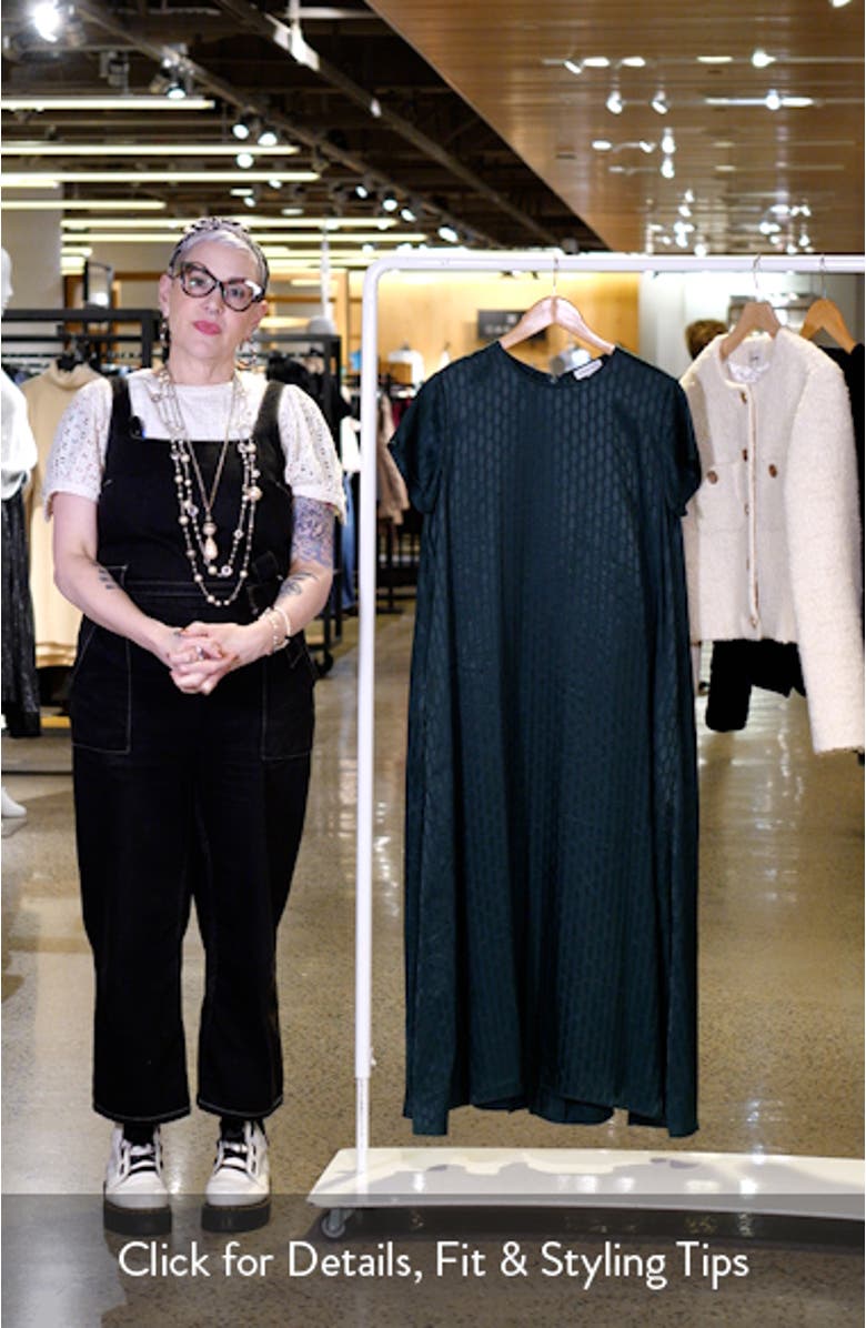 Jacquard Pleat Back Maxi Dress, sales video thumbnail