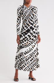 Reiss Vanita Printed Midi Dress