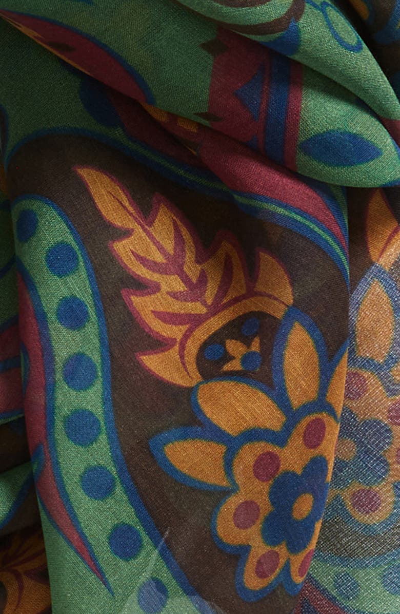 Drake's Folk Flower Cotton Bandana, Alternate, color, 