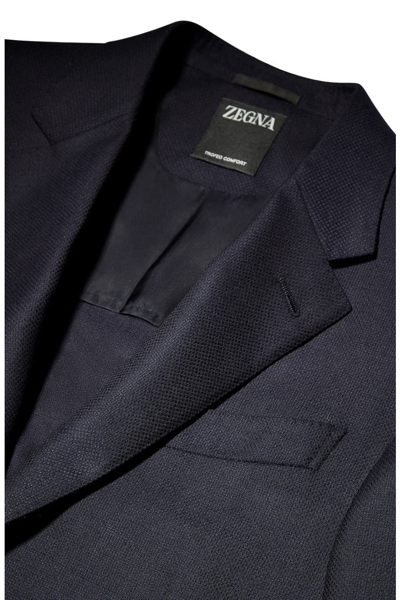 Trofeo Comfort 10-Pocket Wool Blend Blazer, Alternate, color, NAVY
