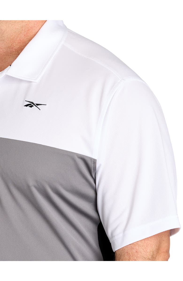 Reebok Big & Tall Colorblocked Polo Shirt V2, Alternate, color, Grey