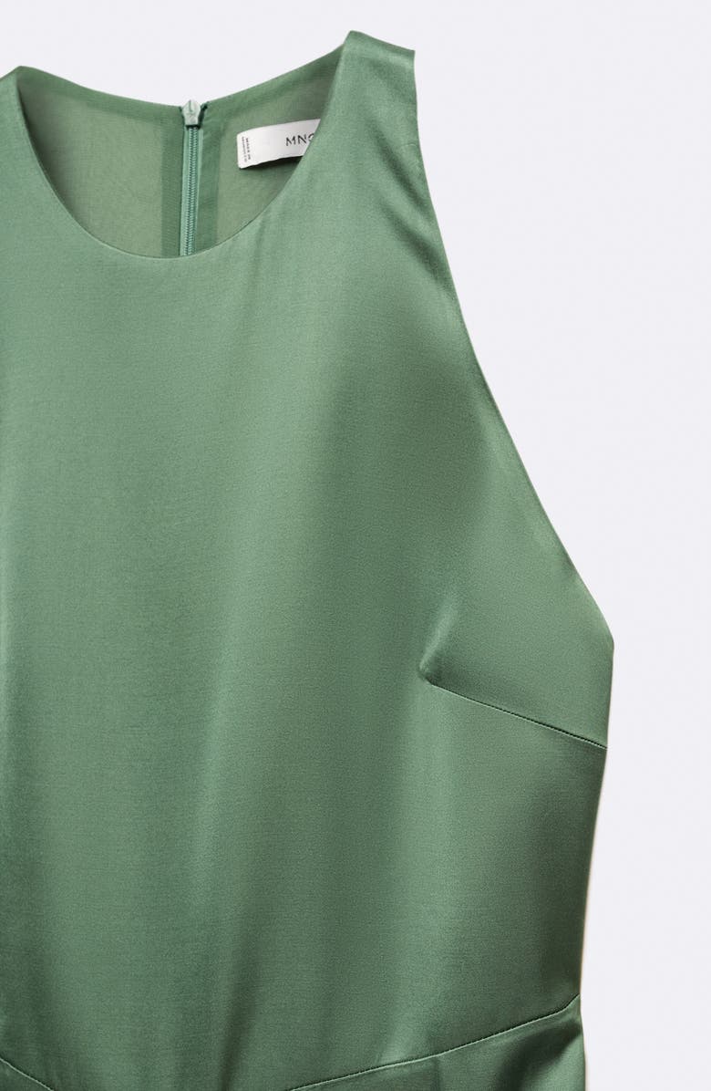 MANGO Wide Leg Satin Jumpsuit, Alternate, color, 