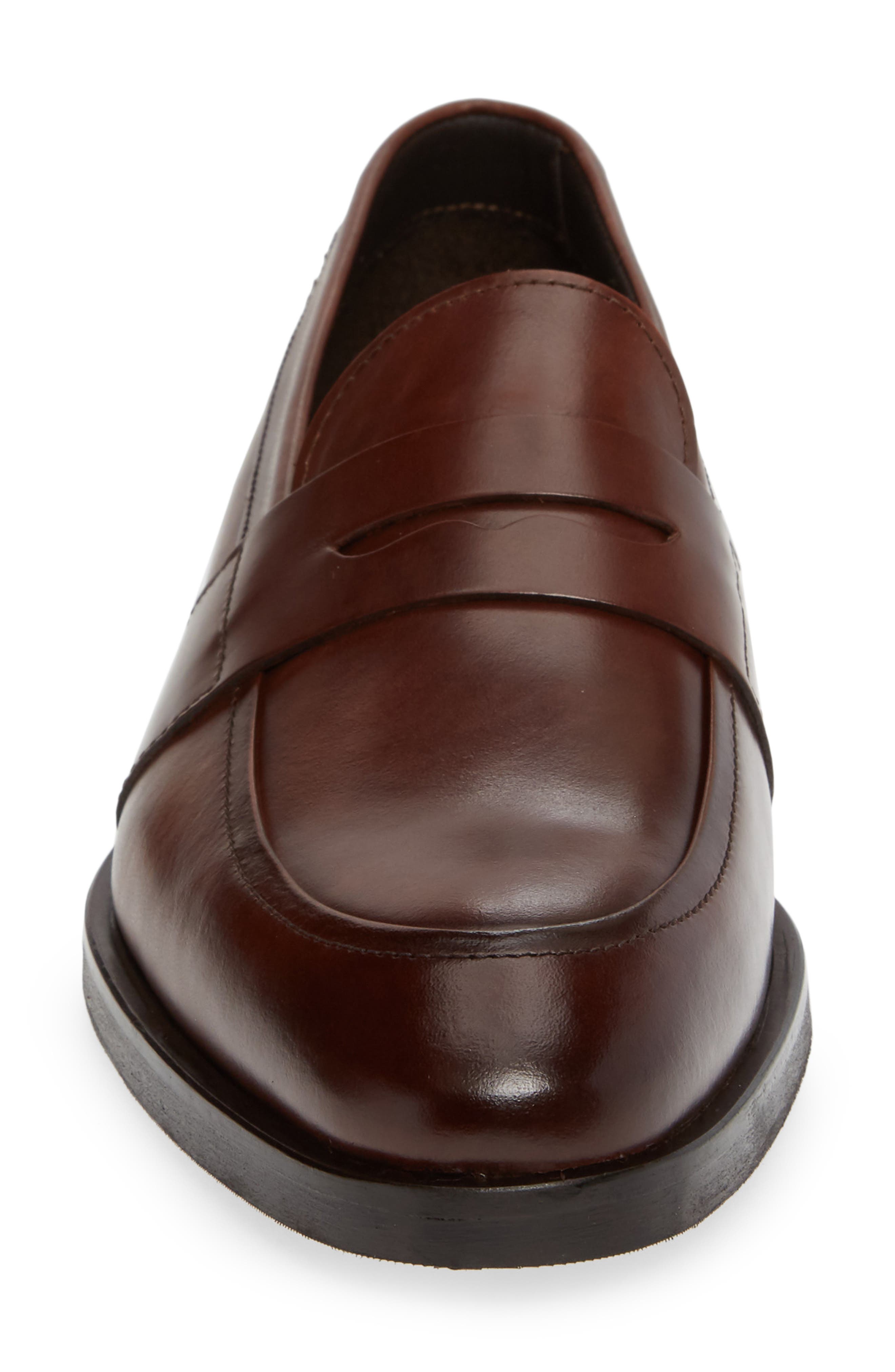 Devries Penny Loafer, Alternate, color, VITELLO BRUCIATO LEATHER