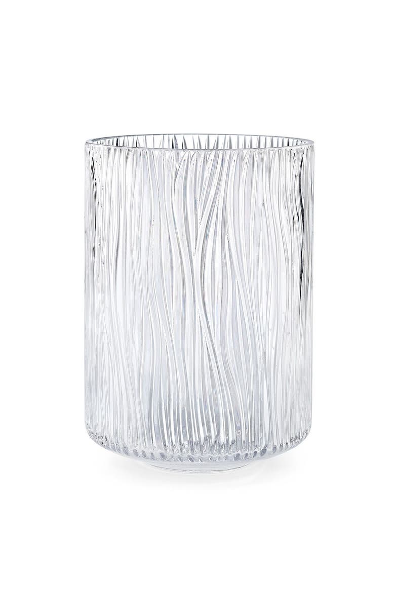 Cascata Waste Basket, Main, color, CLEAR