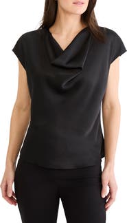 NIC+ZOE Day Gloss Drape Neck Top