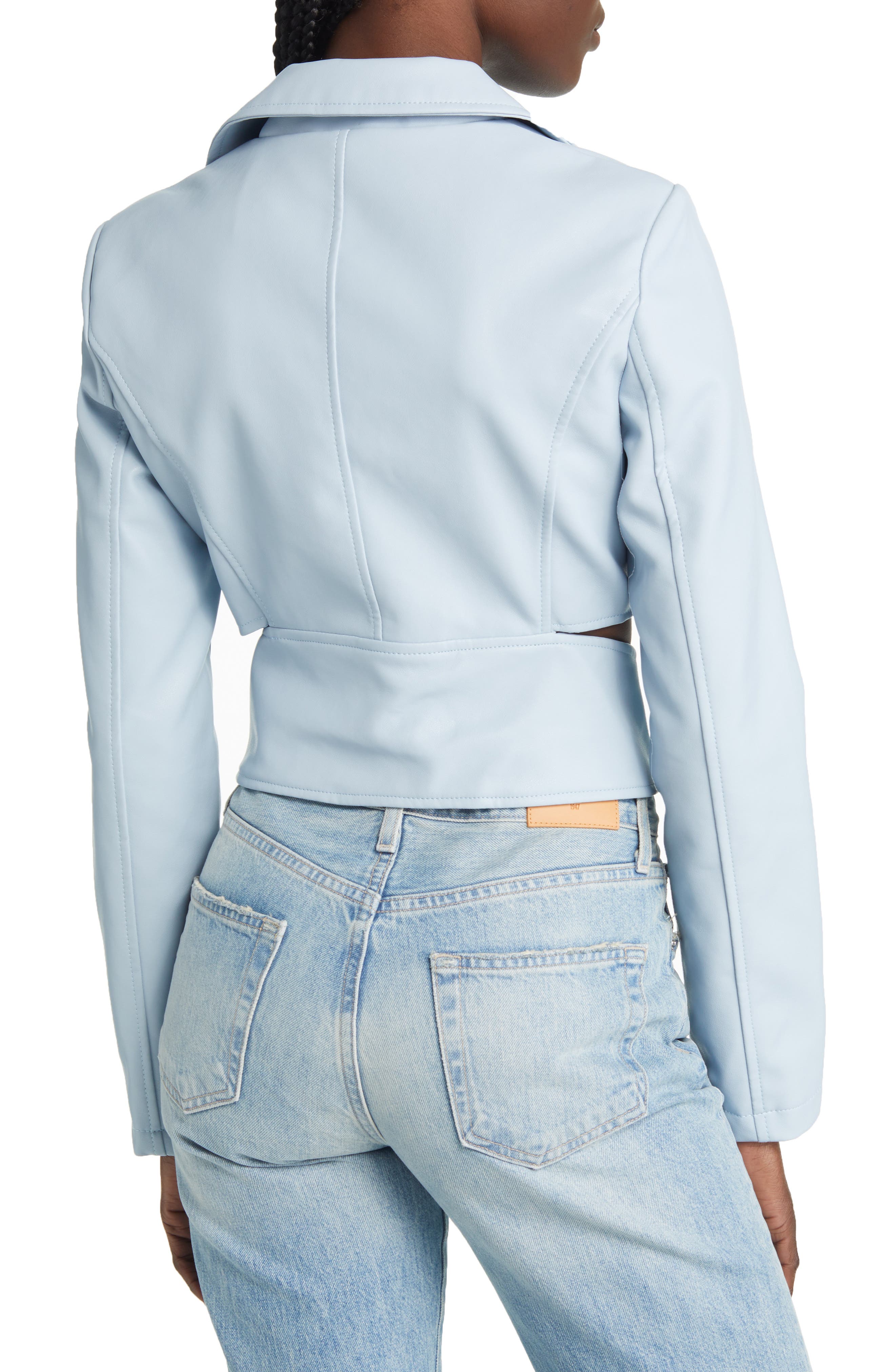 AZALEA WANG Cutout Crop Jacket (Women) | Nordstromrack