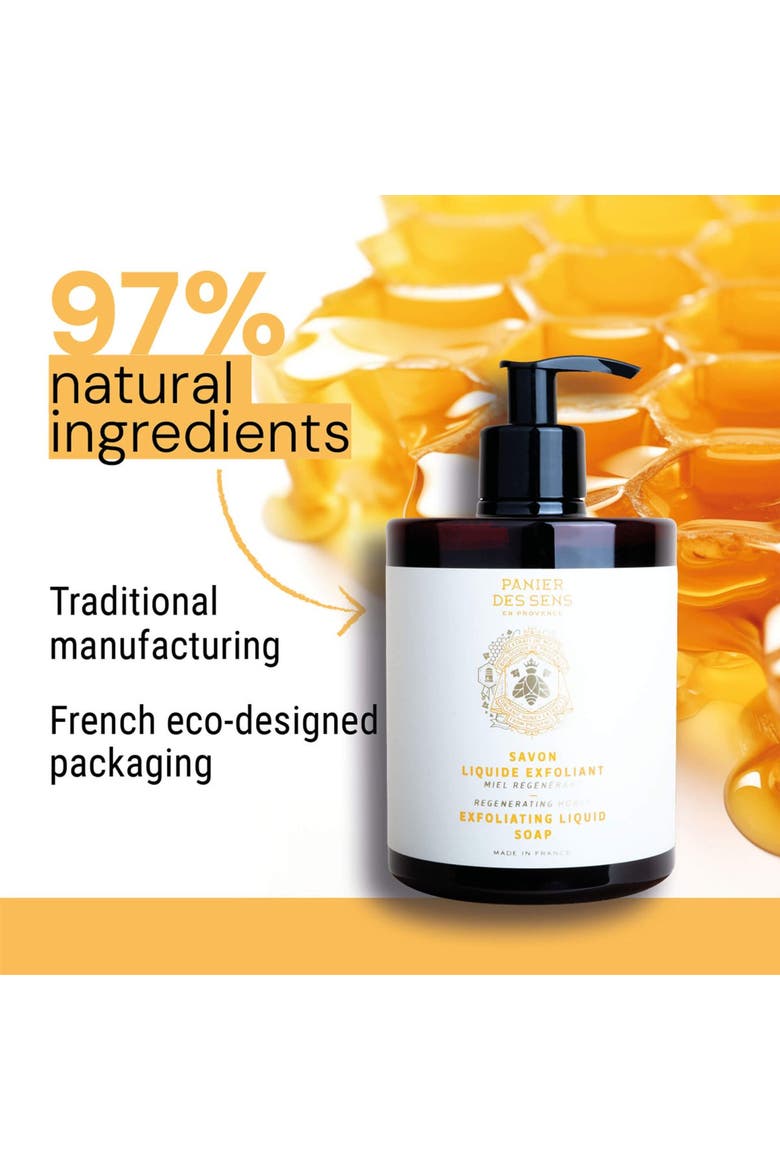 Exfoliating Honey Liquid Marseille Soap, Alternate, color, Yellow