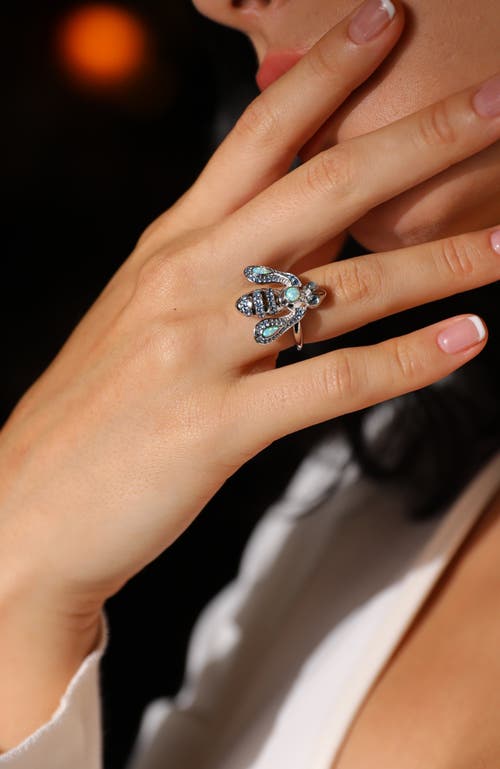 Rc Retro Chic Honey Bee Ring In Silver