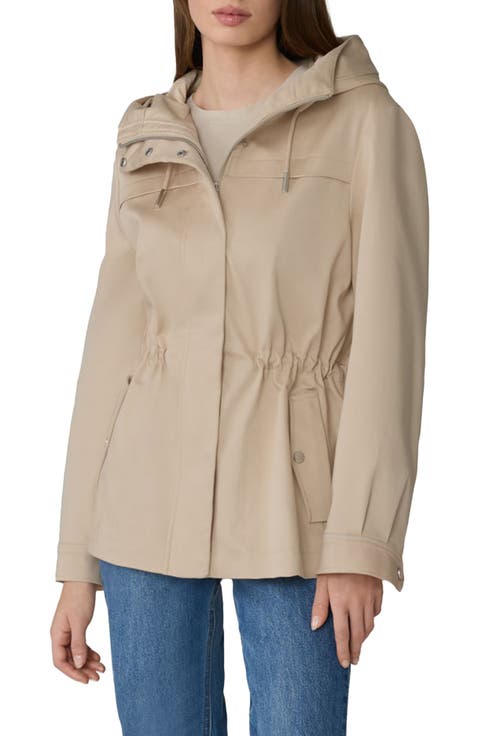 Avalynn Water Repellent Hooded Rain Coat