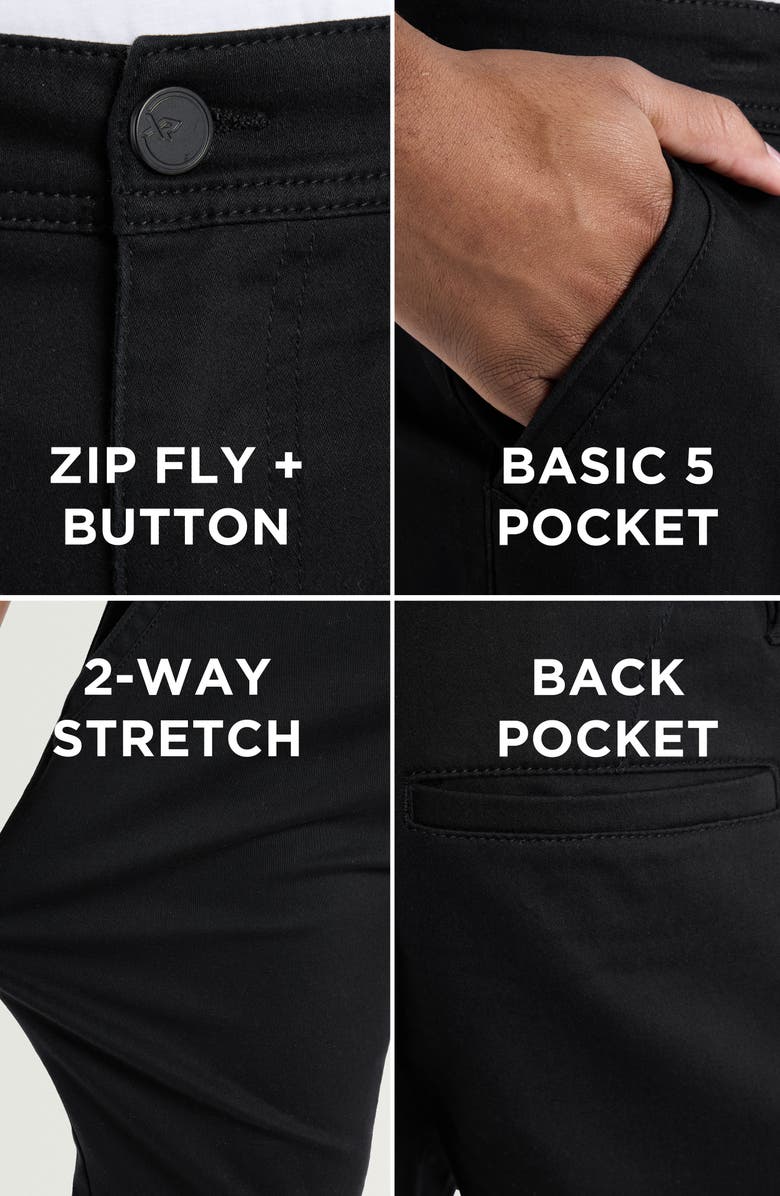 XRAY Flat Front Chino Shorts, Alternate, color, Black