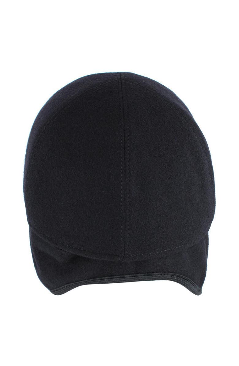 Wigens Men's Classic Wool Baseball Earflap Cap, Alternate, color, Black