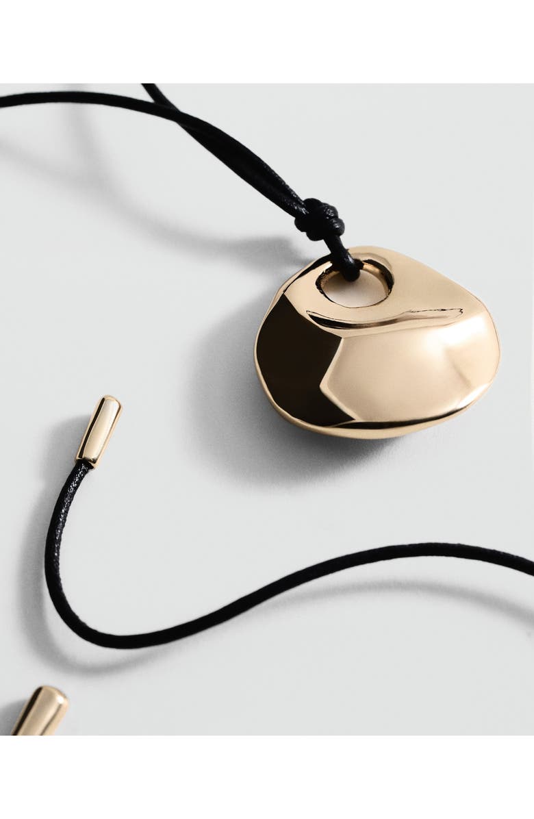 MANGO Metal Pendant Necklace, Alternate, color, Gold